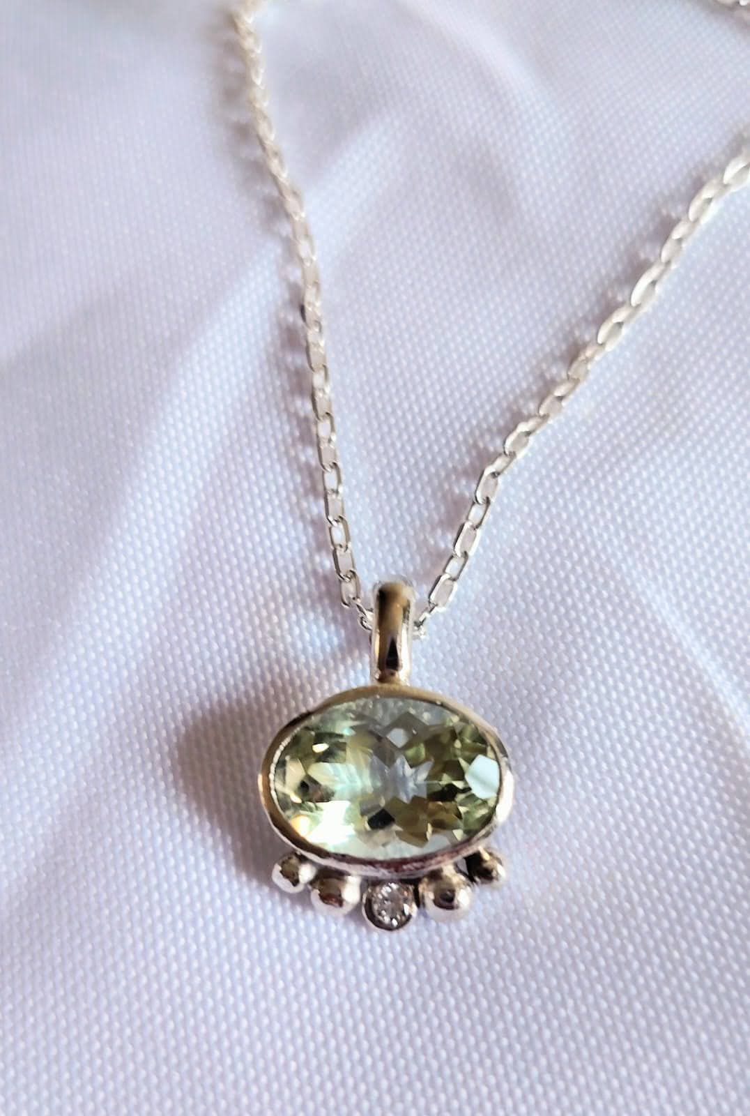 Collar Amatista Verde