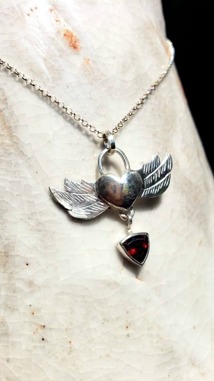 Collar de plata 950 con piedras naturales